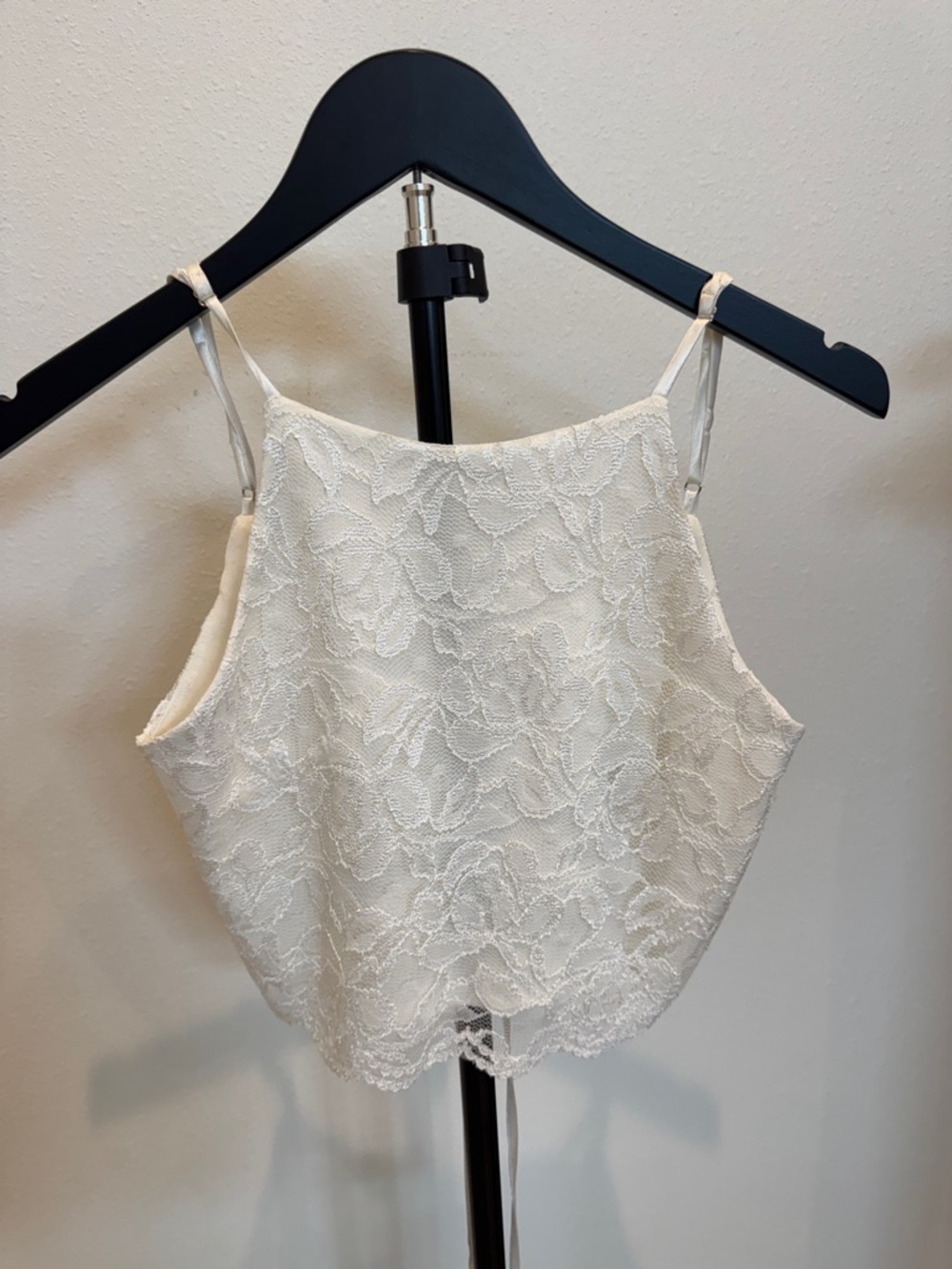 Lulu's ivory Lace Halter Camisole